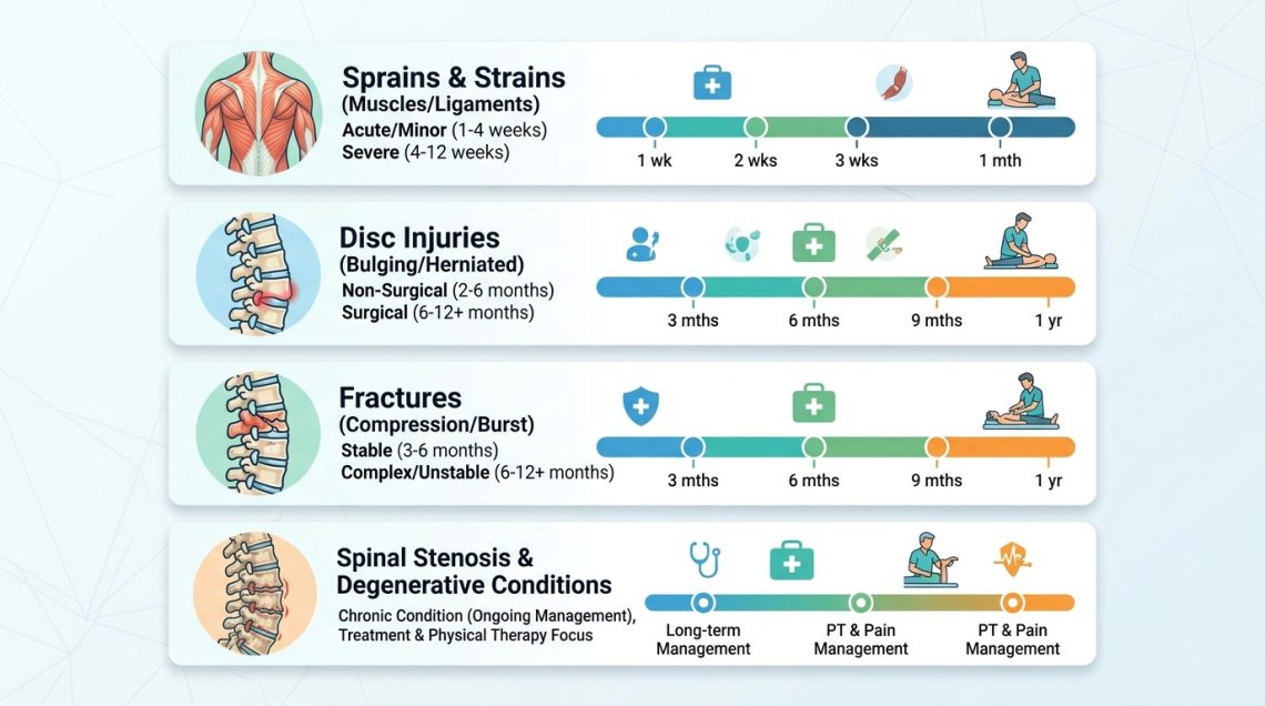 How Long Does It Really Take for Different Types of Back Injuries to Heal?