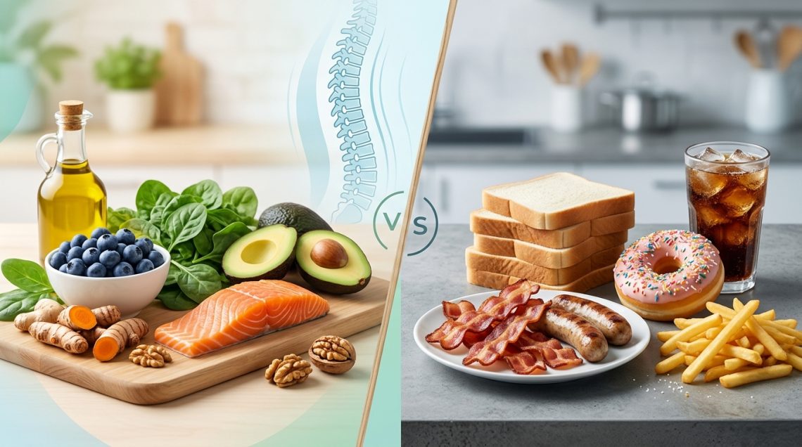 The Anti-Inflammatory Diet for Back Pain: Foods That Help and Hurt Your Recovery